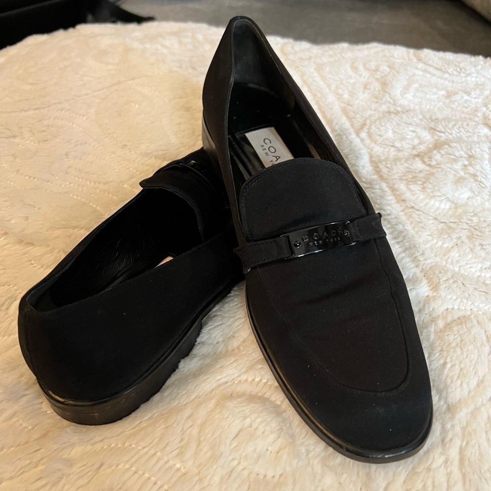 Coach Black Suede Dress Shoes